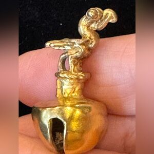 Vintage Sterling MMA Incan Replica Bird Bell Pendant